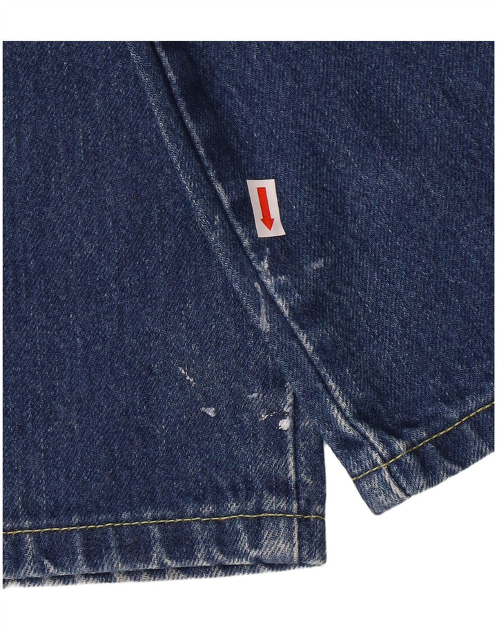 WRANGLER Muške ravne traperice W30 L30 tamnoplavi pamuk