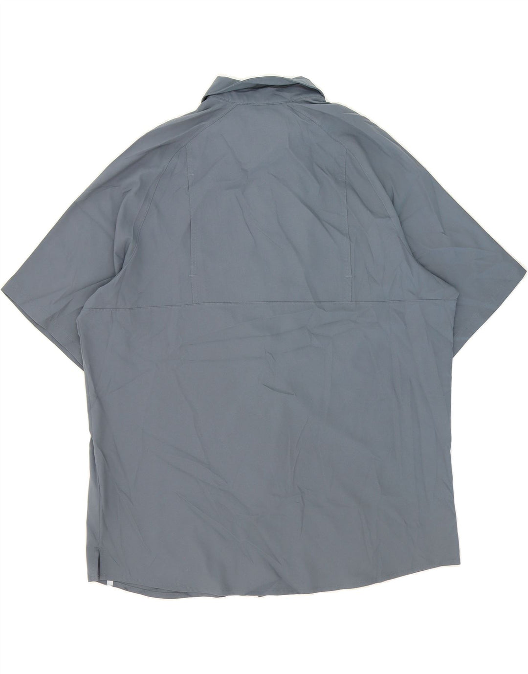 ADIDAS Mens Short Sleeve Shirt 2XL Grey Polyester Vintage Adidas and Second-Hand Adidas from Messina Hembry 
