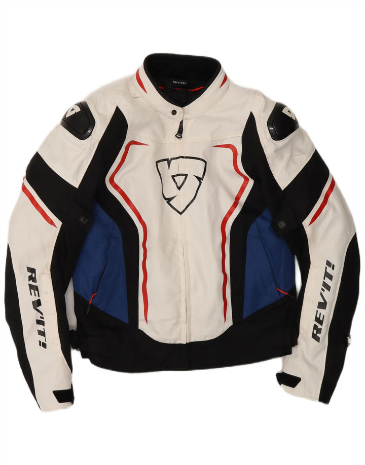 REV'IT Muška biciklistička jakna UK 36 Small Off White Colourblock motocikl