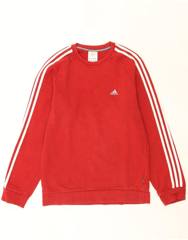 Adidas muški džemper mali crveni pamuk u blokovima boja