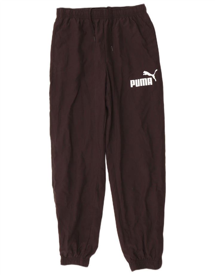 PUMA Boys Graphic Trenirka Hlače Joggers 13-14 Years Black Poliester