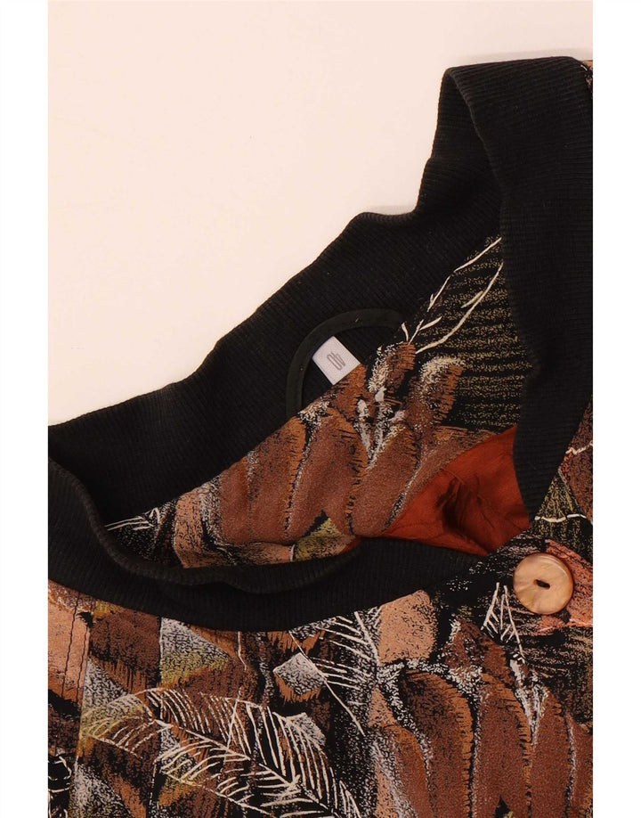 Vintage ženska bomber jakna EU 40 srednje smeđe cvjetne boje
