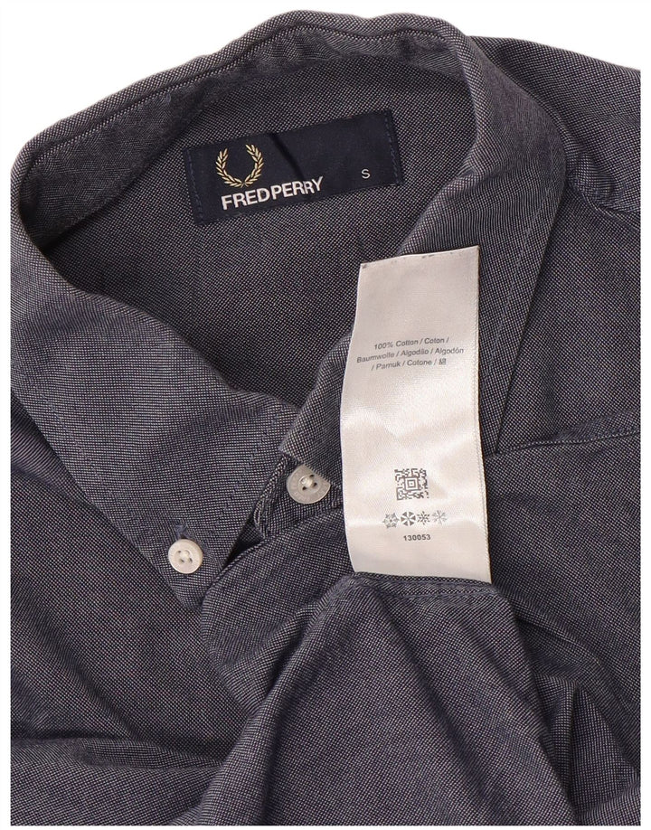Fred Perry muška košulja mala tamnoplava pamučna