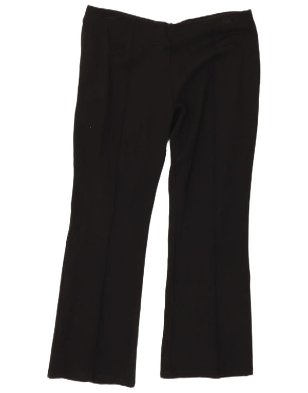 Marks & Spencer ženske ležerne hlače s bootcutom UK 16 Large W34 L28 crne