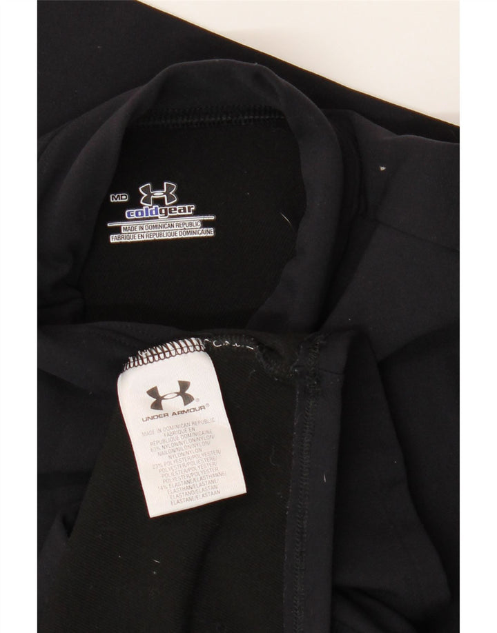 Ženska majica Under Armour Cold Gear s dugim rukavima UK 12, srednji crni najlon