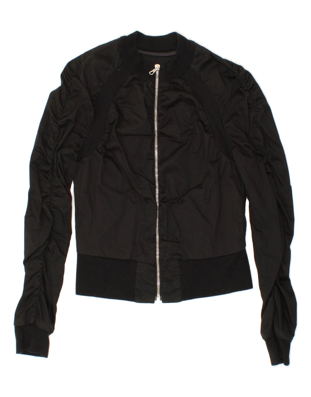 ICEBERG Womens Bomber Jacket IT 44 Medium Black Cotton Vintage Iceberg and Second-Hand Iceberg from Messina Hembry 