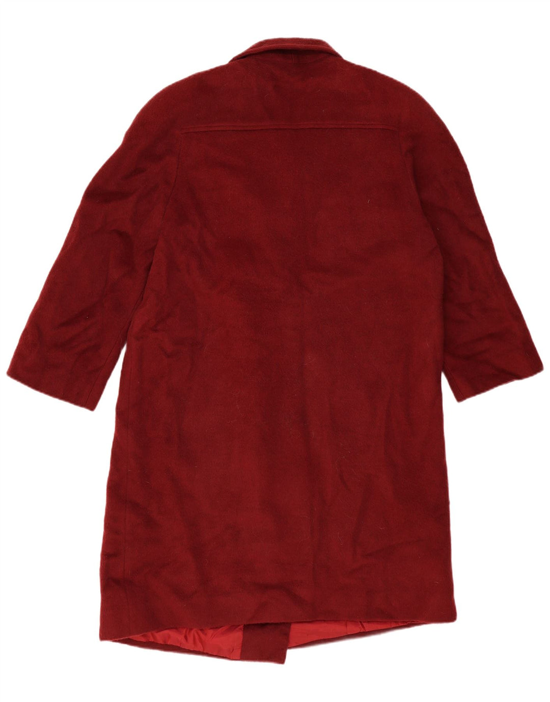 VINTAGE ženski kaput s dvorednim kopčanjem IT 48 XL bordo vuna