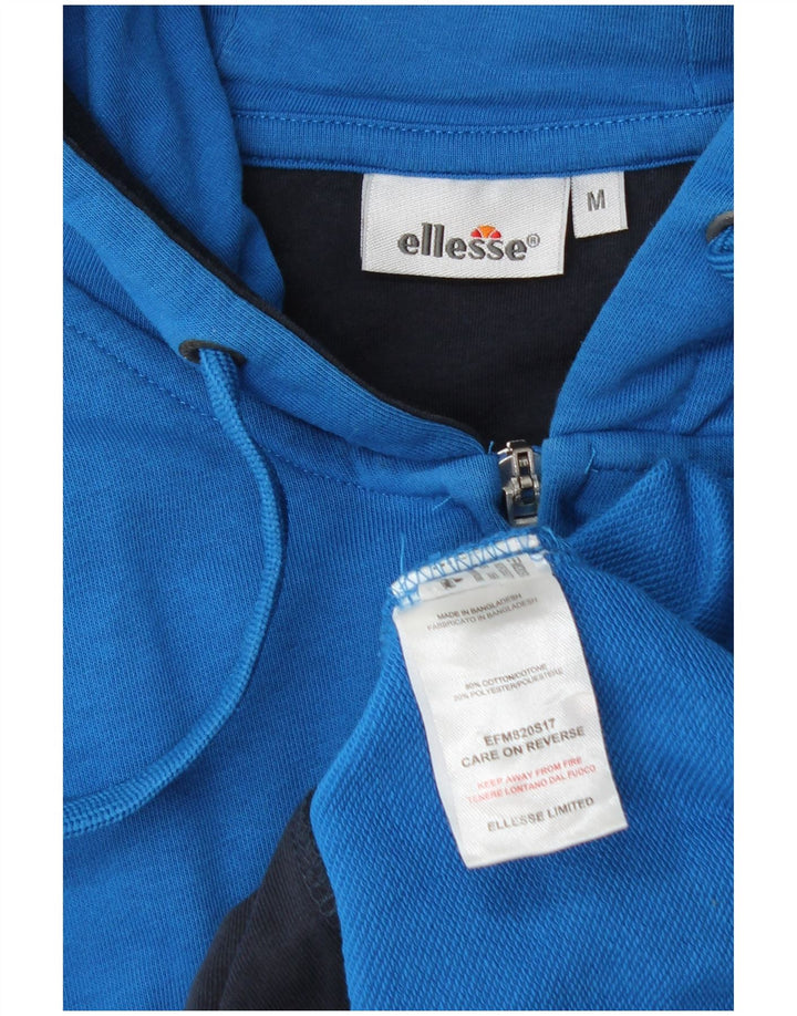 Ellesse muški pulover s kapuljačom s patentnim zatvaračem, srednje plavi pamuk