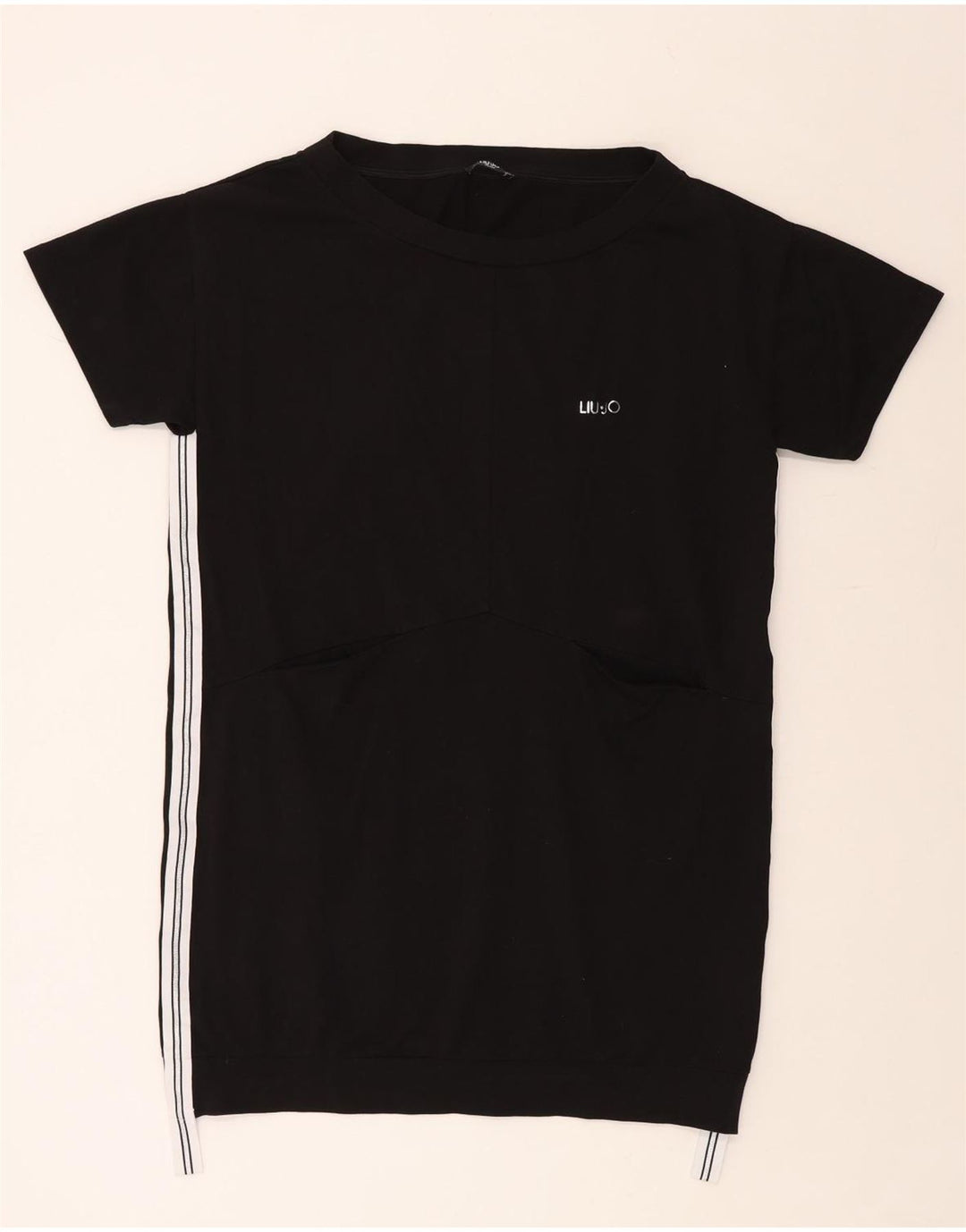 LIU JO Ženska Milano T-shirt haljina UK 18 XL crni pamuk