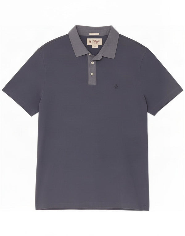 Penguin Heritage Slim Fit polo majica Large Navy Blue Cotton