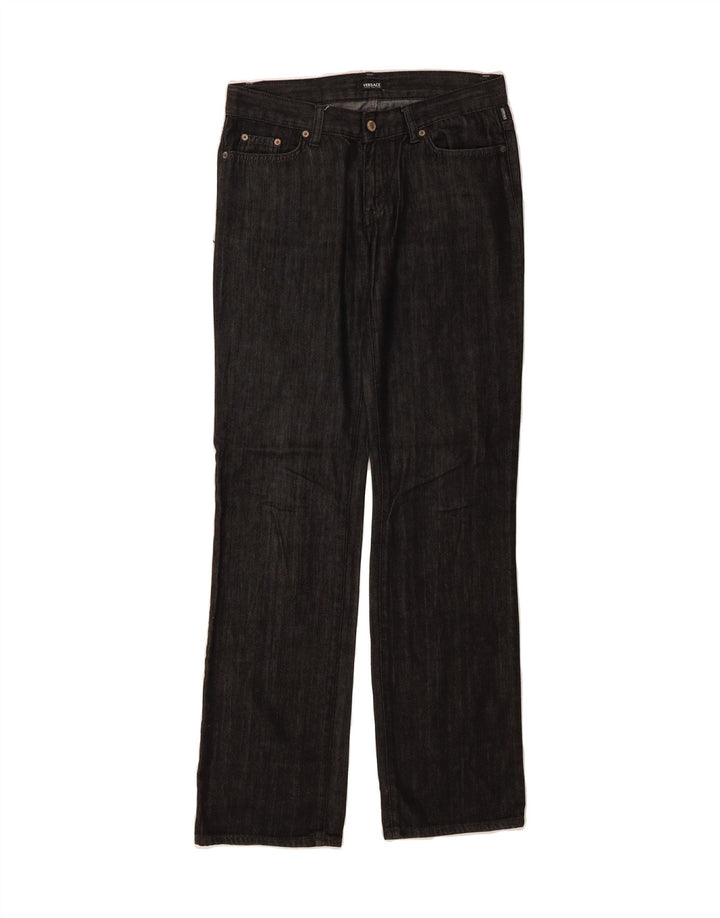 VERSACE Womens Straight Jeans W29 L33 Black Cotton Vintage Versace and Second-Hand Versace from Messina Hembry 