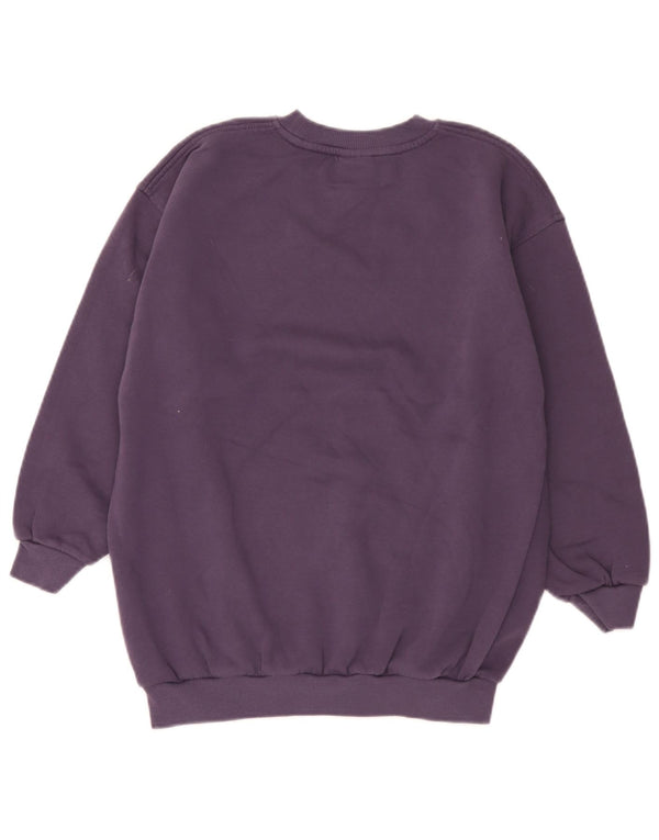 Nike Girls Graphic Sweatshirt Džemper 12-13 godina veliki ljubičasti pamuk