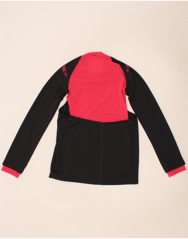 ADIDAS Womens Climacool Graphic Top Long Sleeve UK 12 Medium Black Vintage Adidas and Second-Hand Adidas from Messina Hembry 