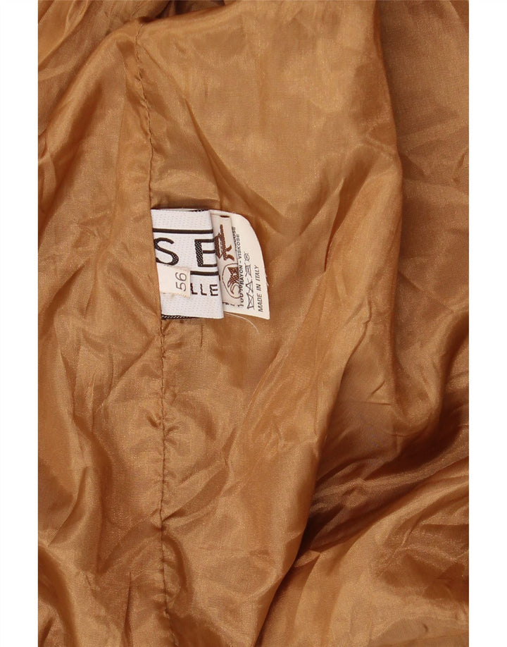 Vintage muška kožna antilop jakna IT 56 3XL smeđa koža