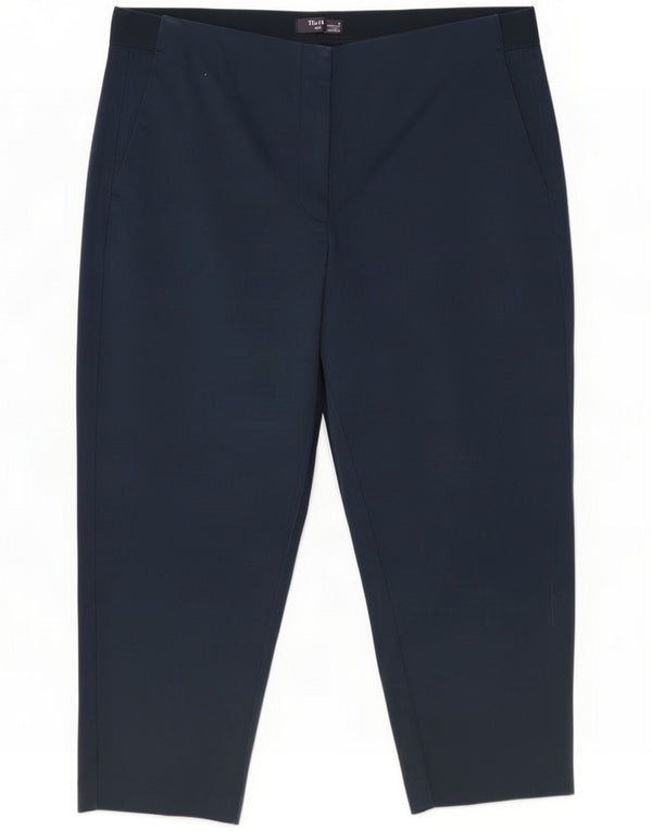 Ženske kapri hlače Marks & Spencer UK 18 XL W36 L20 tamnoplavi pamuk