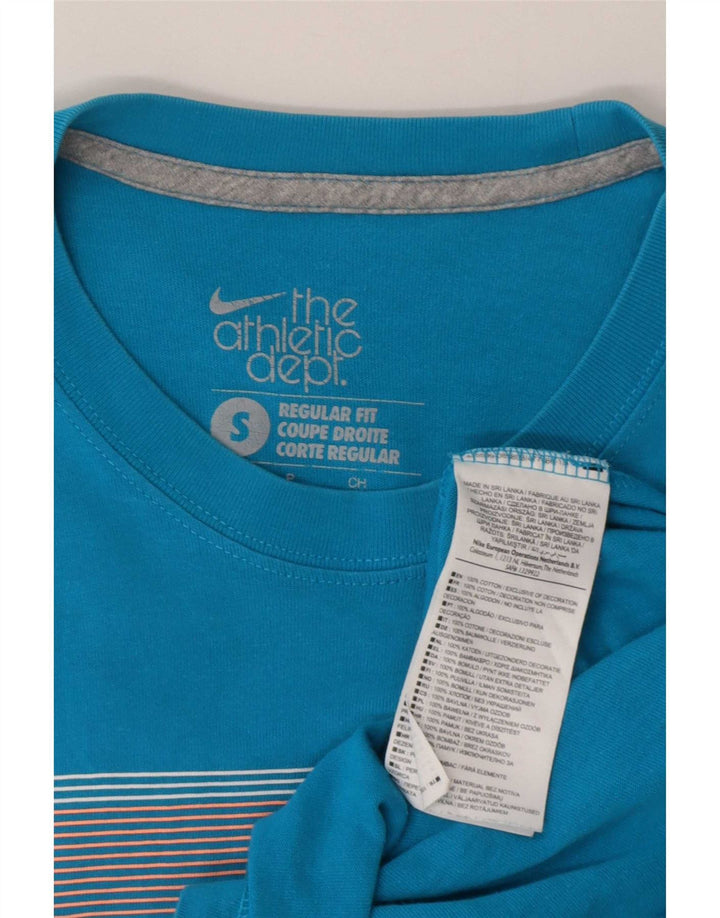Nike Muška majica kratkih rukava Regular Fit, mala, plava pamučna