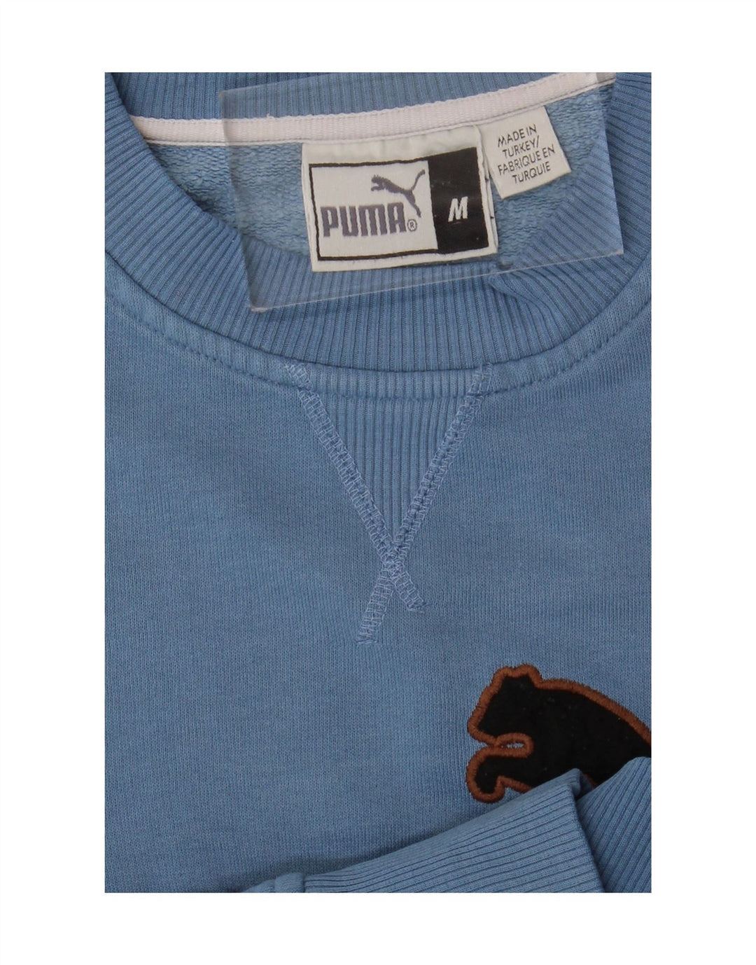 Puma muška majica s grafičkim motivima srednje plava