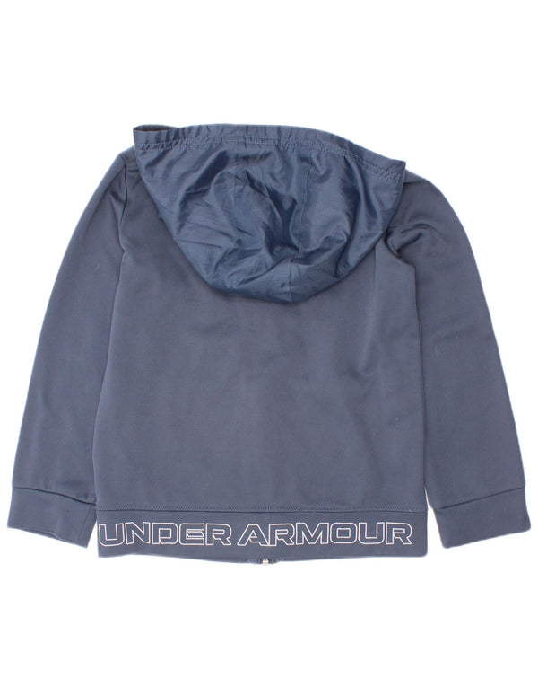 Under Armour pulover s kapuljačom na patentni zatvarač 5-6 godina tamnoplavi poliester