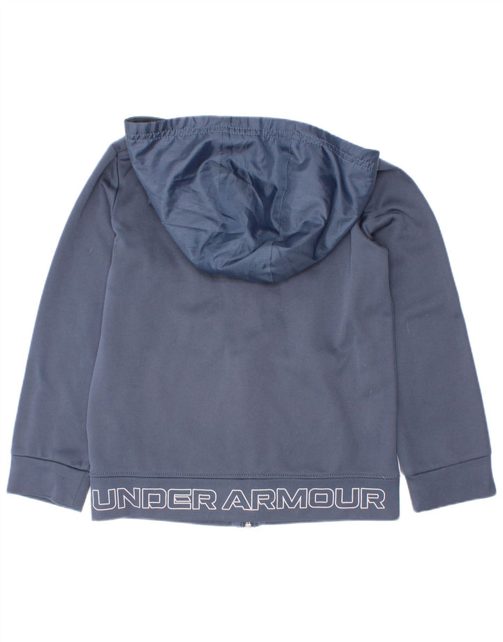 Under Armour pulover s kapuljačom na patentni zatvarač 5-6 godina tamnoplavi poliester
