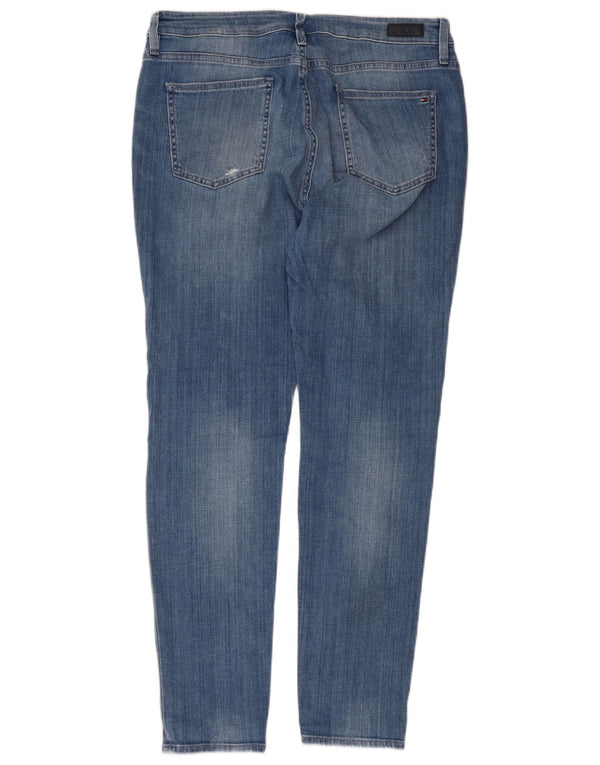 Tommy Hilfiger Ženske Girlfriend Distressed Slim Jeans W30 L30 Plavi pamuk