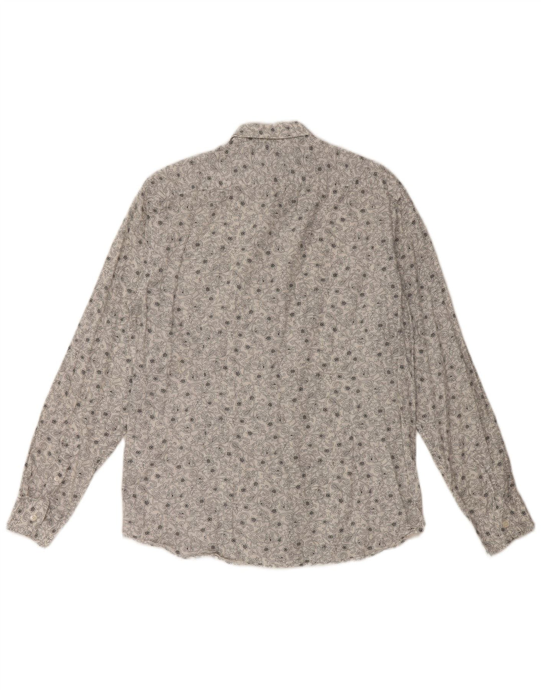 TED BAKER Muška košulja, veličina 3, srednje bijeli cvjetni pamuk