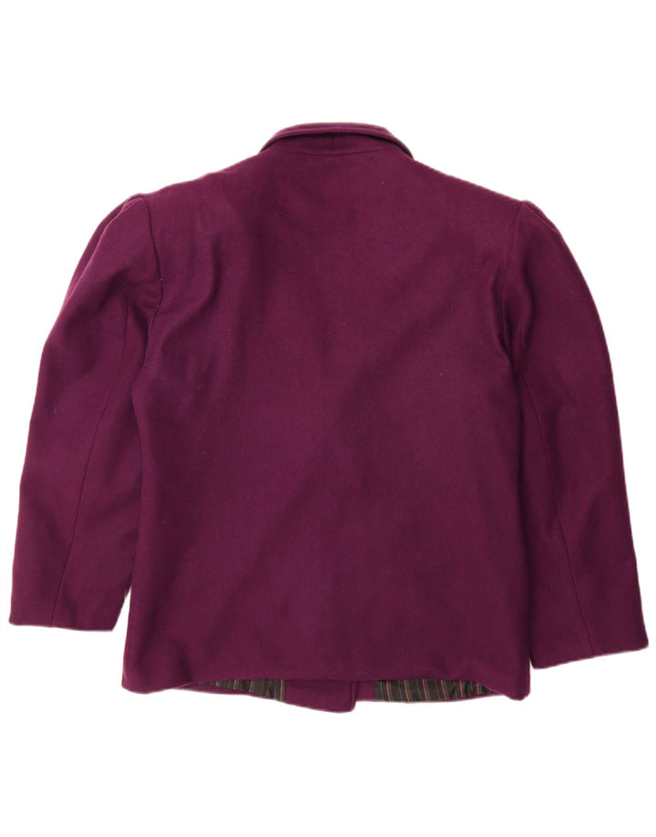 Vintage ženski sako s dvostrukim kopčanjem UK 14 srednje ljubičasta
