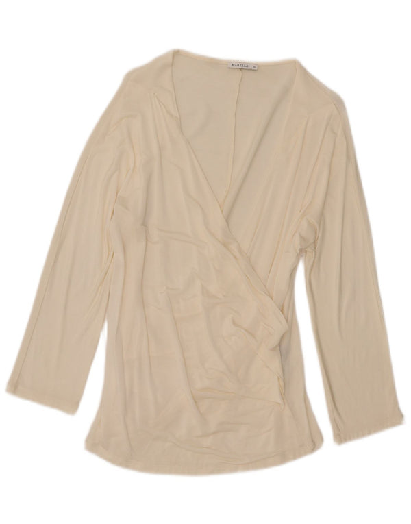 Ženska majica s 3/4 rukavima Marella UK 18 XL bijela