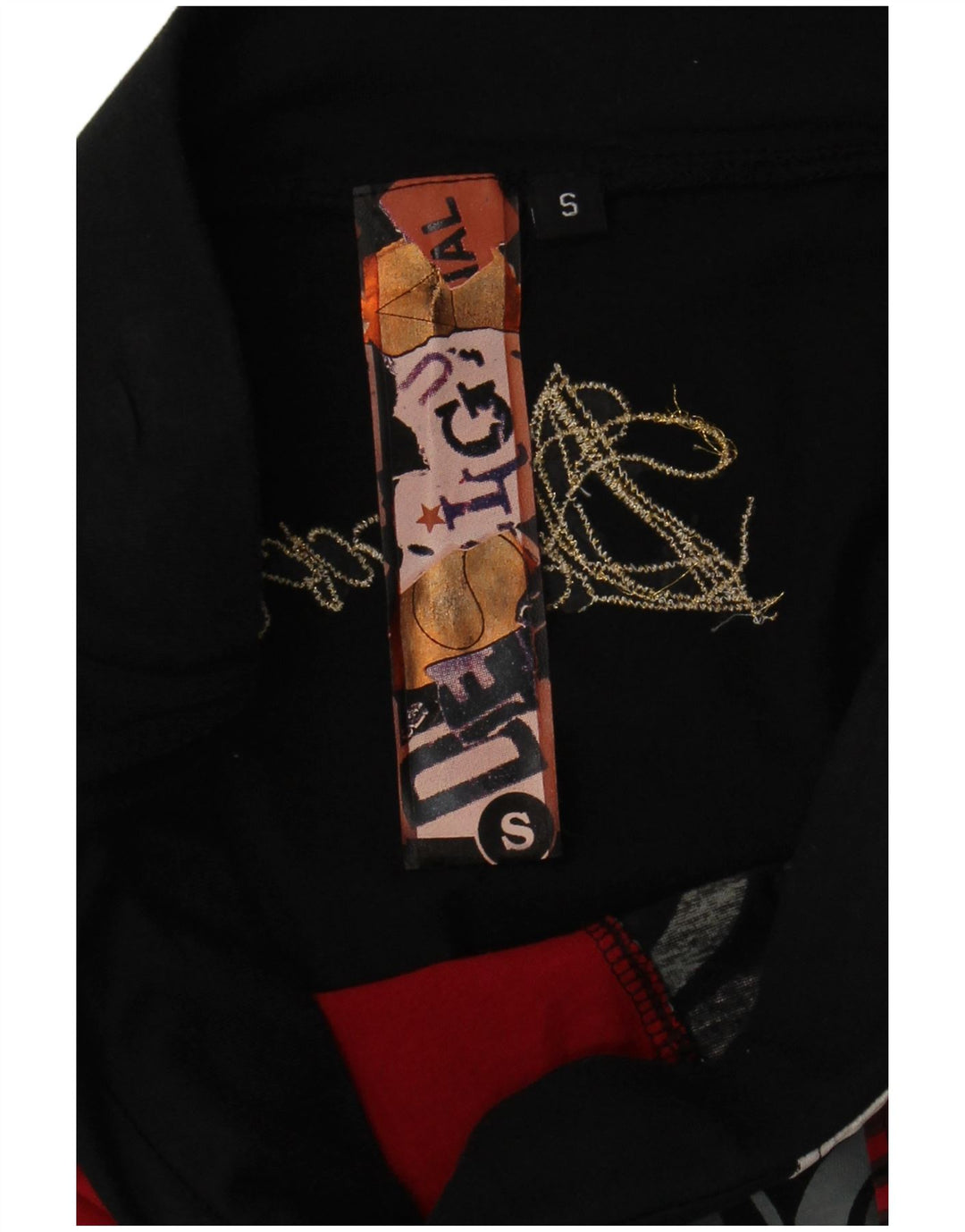 Desigual ženska grafička asimetrična suknja mala W27 crna