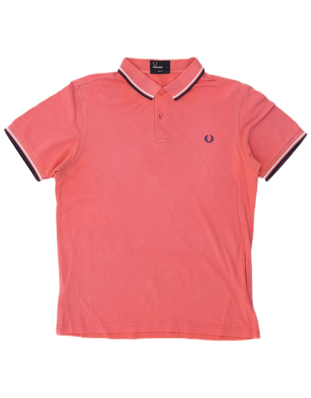 Fred Perry muška uska polo majica velika ružičasta pamučna