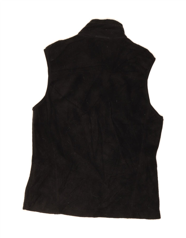 EDDIE BAUER Mens Fleece Gilet UK 36 Small Black Polyester Vintage Eddie Bauer and Second-Hand Eddie Bauer from Messina Hembry 