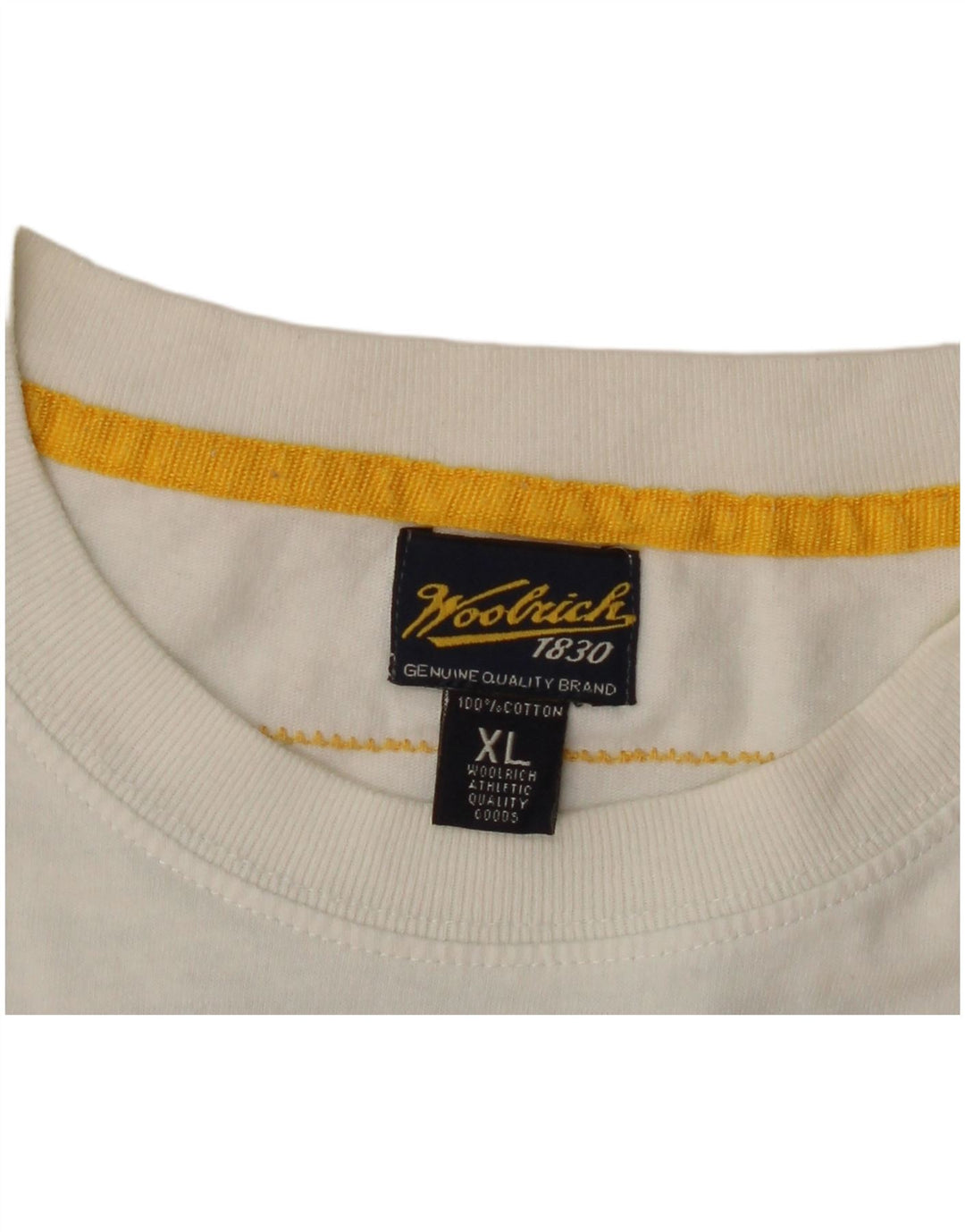 Woolrich muška majica s grafičkim motivima XL bijeli pamuk