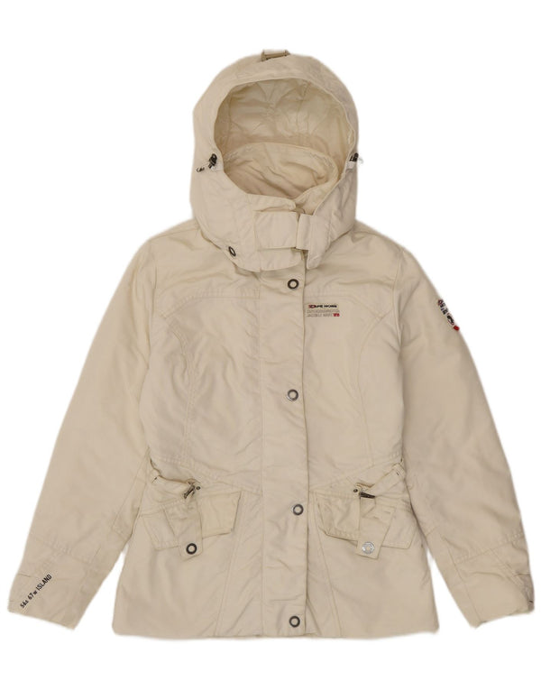 CAPE HORN Ženska vjetrovka s kapuljačom UK 14 srednje bijele boje