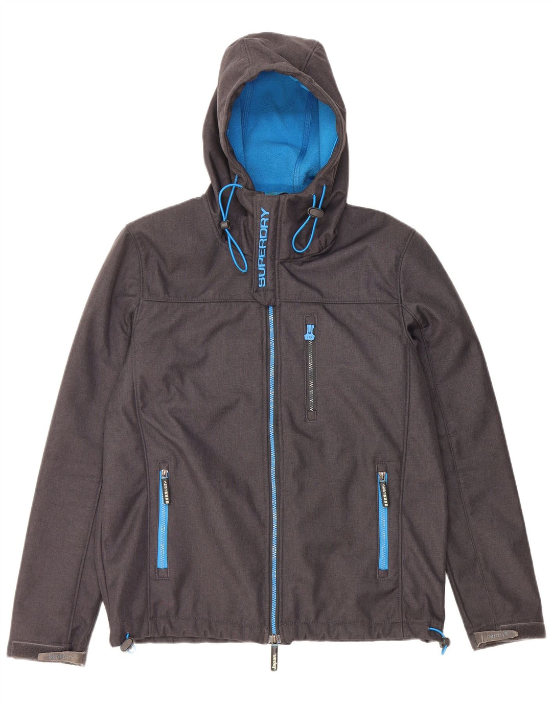 SUPERDRY muška grafička jakna s kapuljačom UK 42 XL sivi poliester