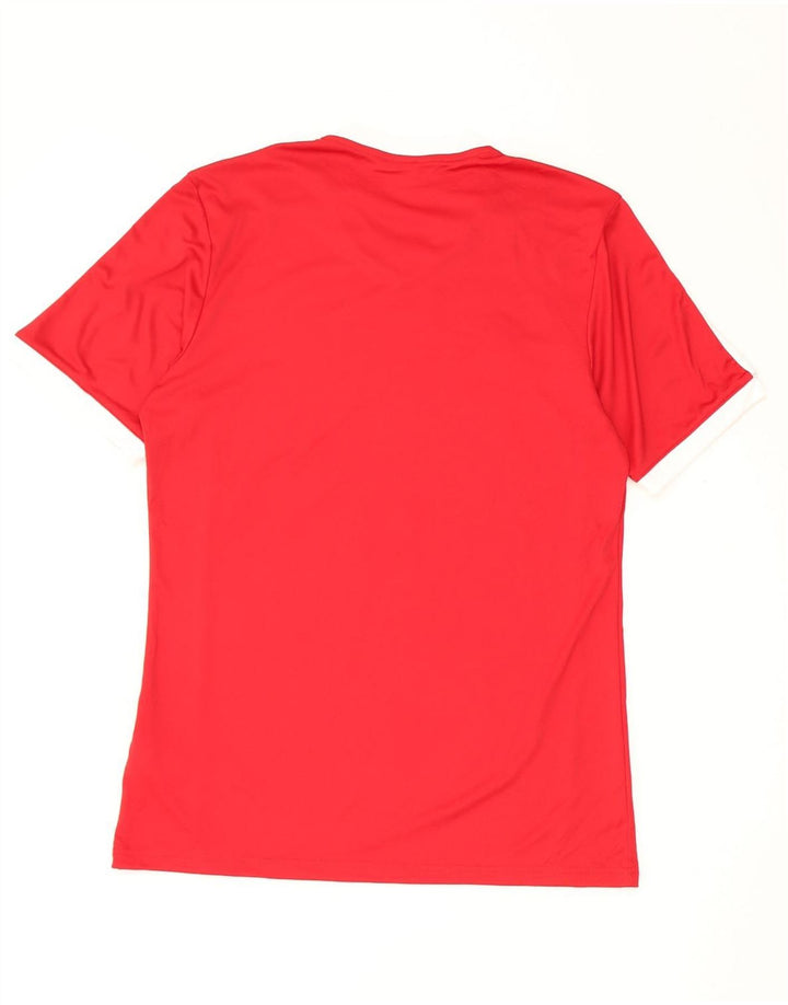 Adidas muška Climalite majica kratkih rukava Medium Red Colourblock Poliester