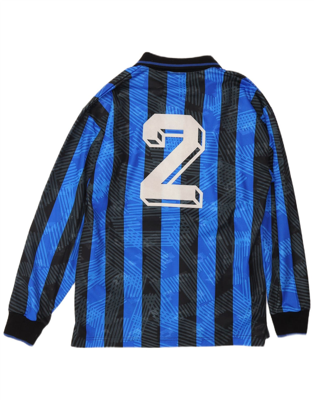 LOTTO Muški Atalanta 1991-1993 Home Dres Majica srednje plave pruge