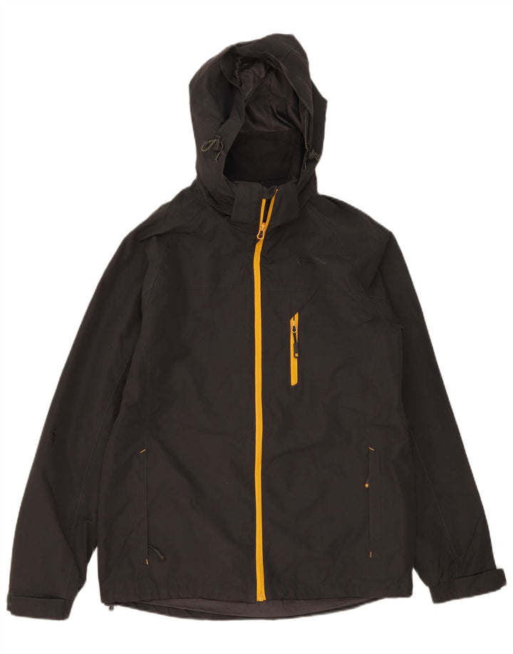 Mountain Warehouse Muška kišna jakna s kapuljačom UK 36 Mala crna poliester