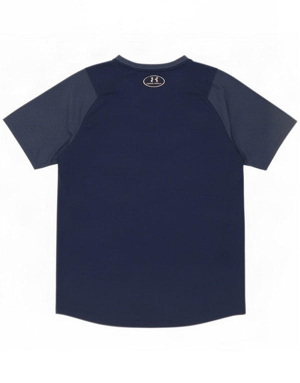 Under Armour Mens T-Shirt Top Medium Navy Blue Flecked