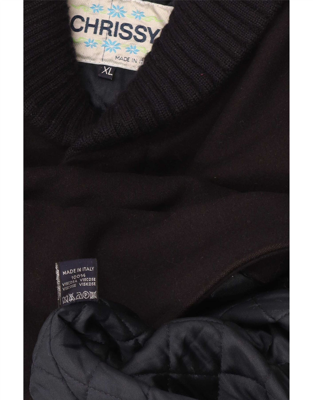 Vintage muški kaput UK 42 XL crna viskoza