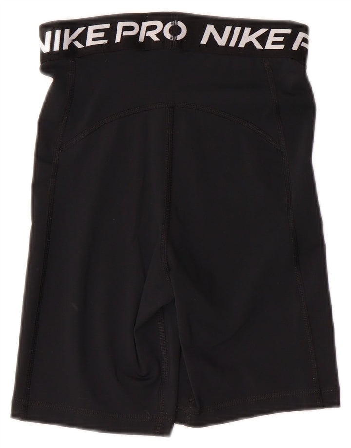 NIKE ženske kratke sportske hlače Dri Fit Graphic UK 4 XS crni poliester