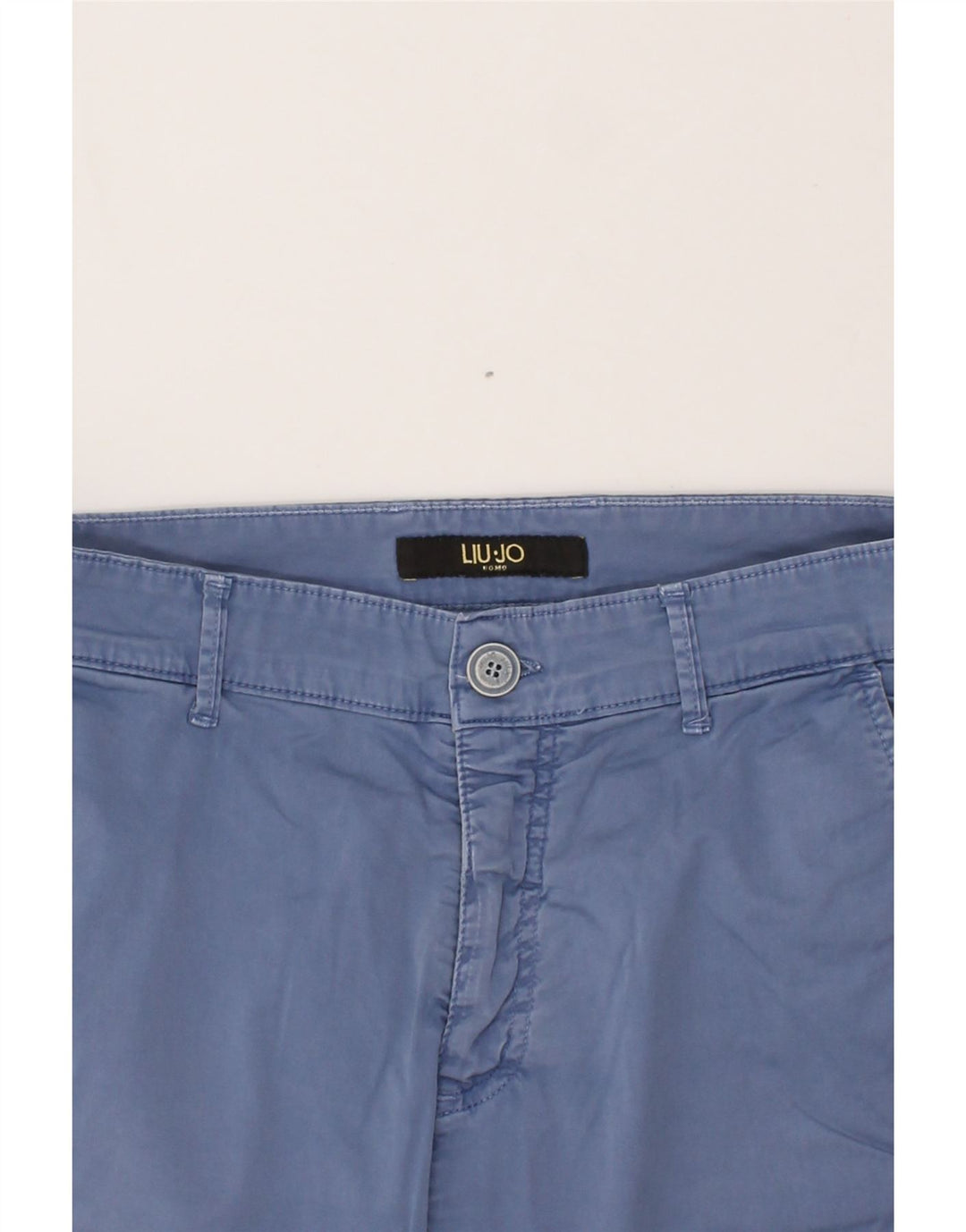 LIU JO Womens Slim Chino Trousers W30 L35  Blue Vintage Liu Jo and Second-Hand Liu Jo from Messina Hembry 