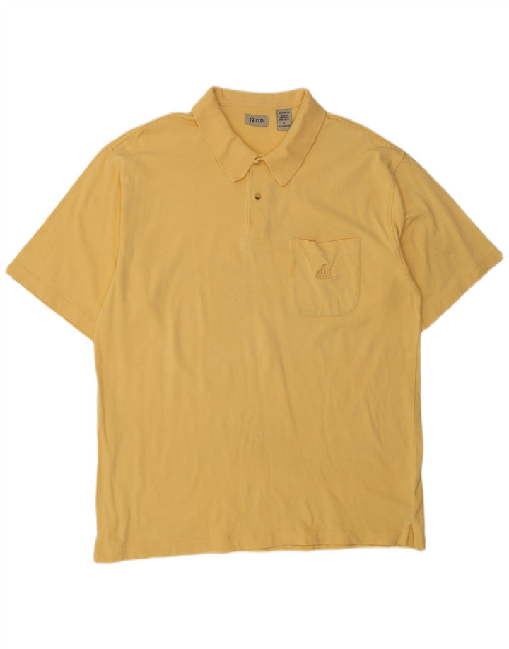 Izod muška polo majica velika žuta pamučna