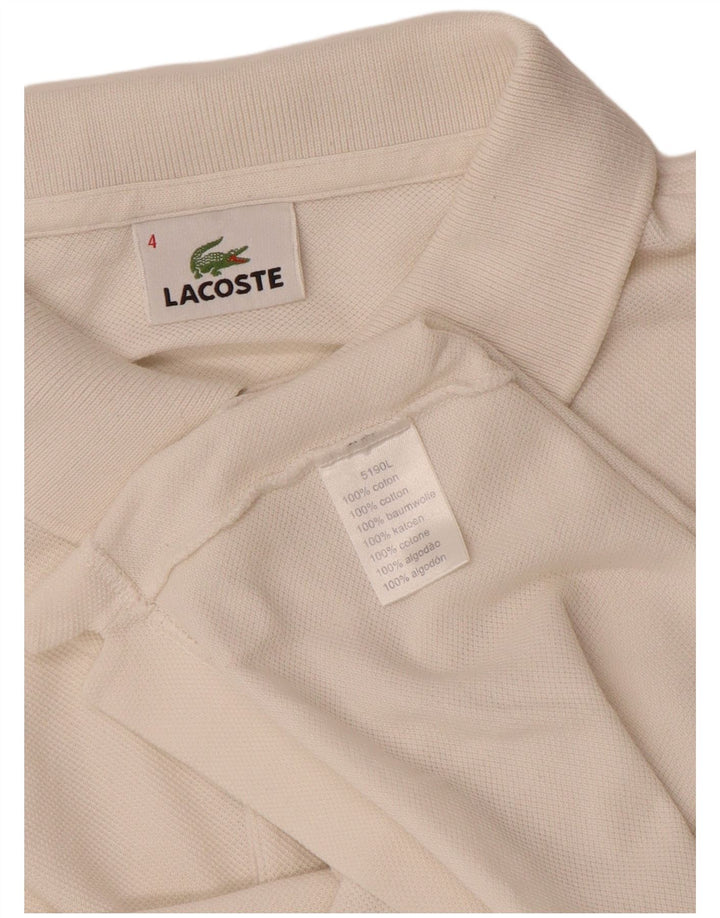 LACOSTE muška polo majica veličine 4, srednji bijeli pamuk