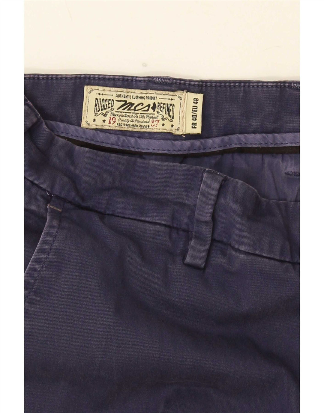Marlboro Classics muške chino hlače EU 48 srednje W32 L34 tamnoplave