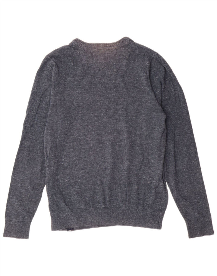 Tommy Hilfiger, muški džemper s okruglim izrezom, mali tamnoplavi pamuk