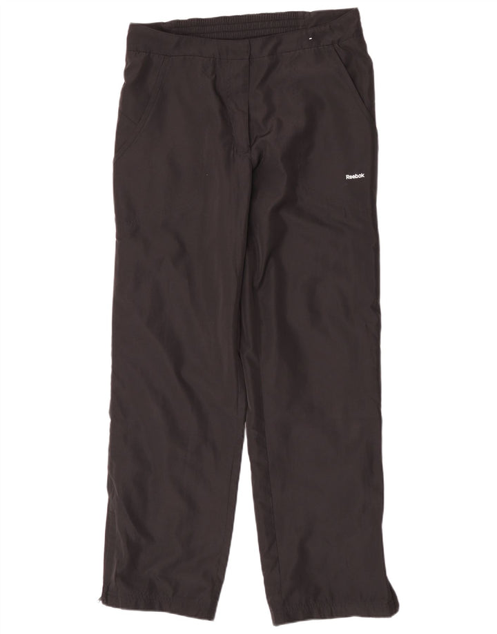 Reebok Ženske trenirke Hlače UK 12 Srednje crni poliester
