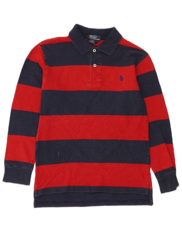 Polo Ralph Lauren polo majica dugih rukava za dječake 7-8 godina male crvene pruge