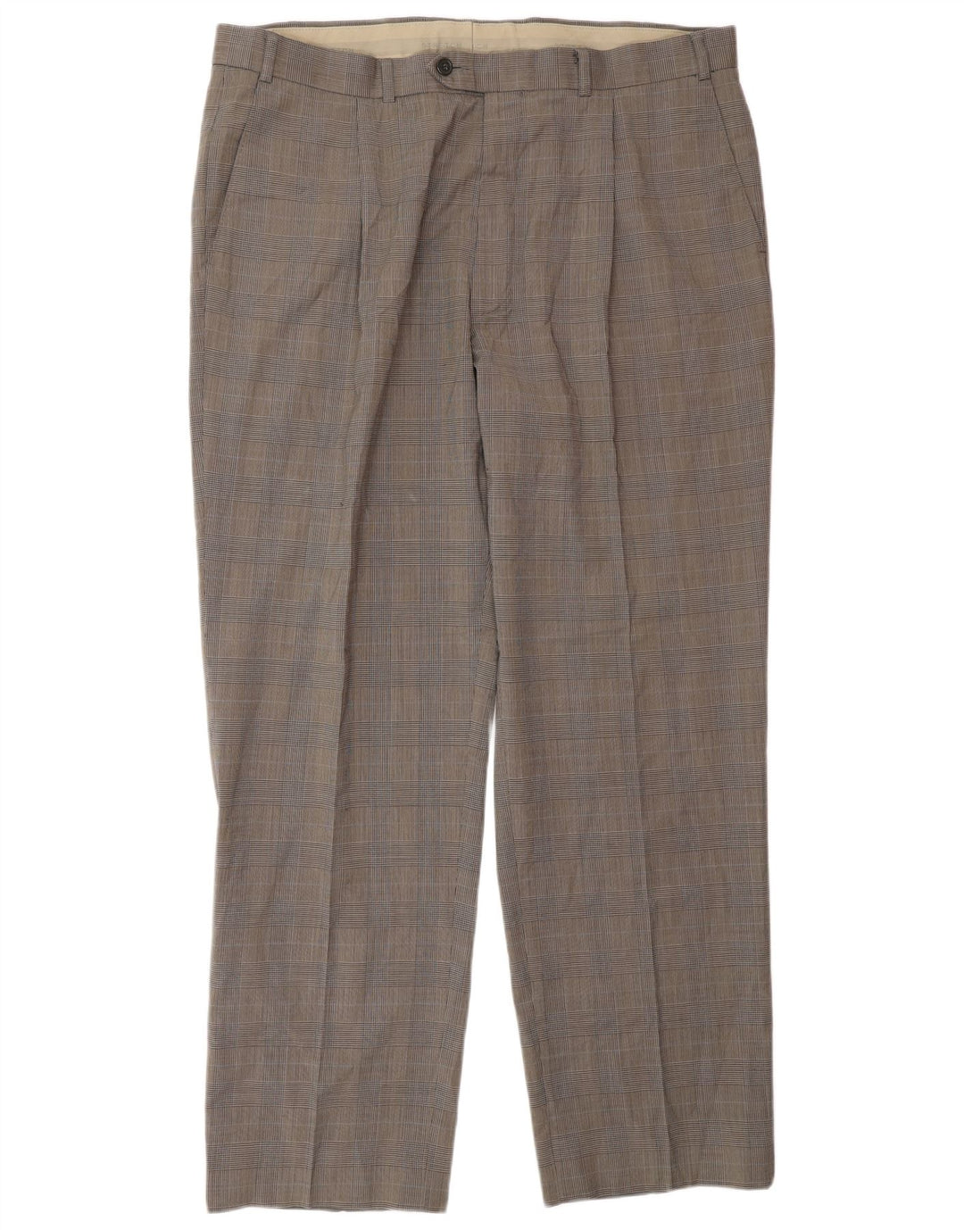 Marks & Spencer muške hlače skrojenog kroja W38 L31 crne houndstooth