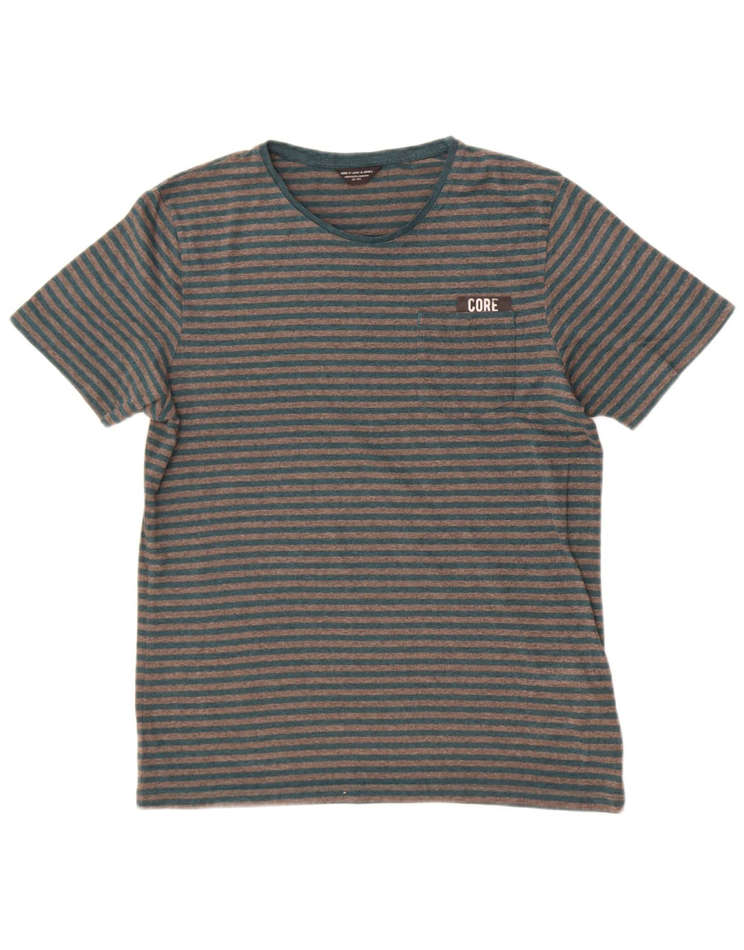 Jack & Jones muška majica kratkih rukava Srednje sivi pamuk na pruge