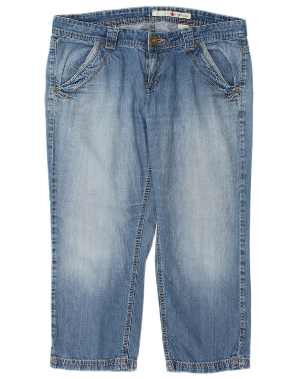Dkny ženske ravne skraćene traperice US 14 XL W36 L24 plavi pamuk