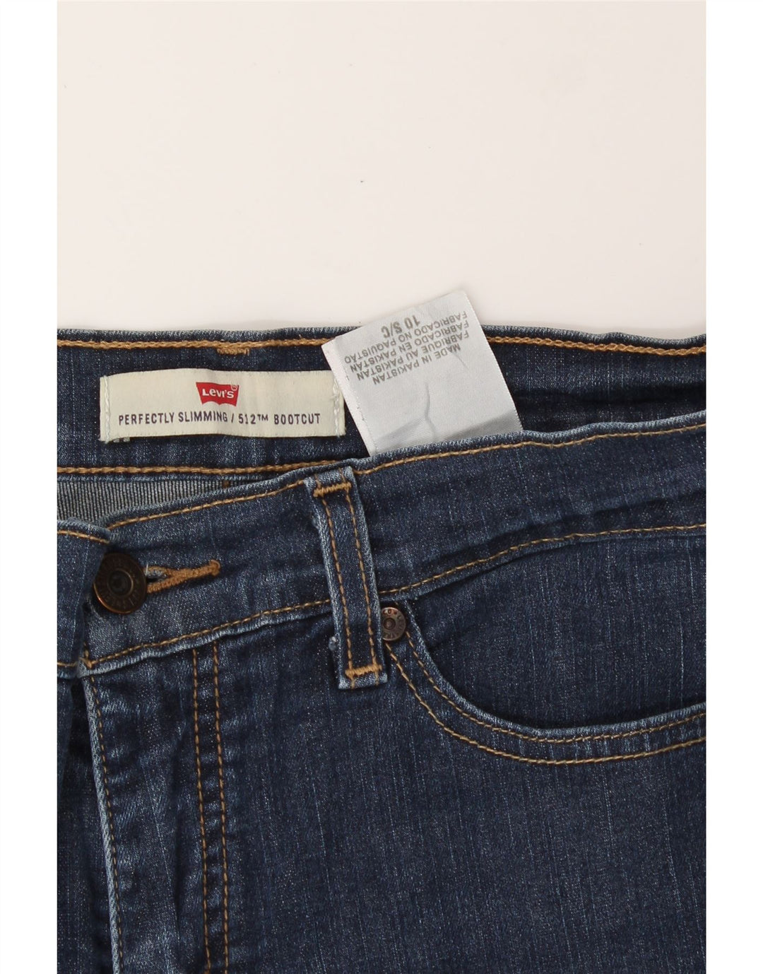 LEVI'S Womens 512 Bootcut Jeans US 10 Large W32 L30 Blue Vintage Levi's and Second-Hand Levi's from Messina Hembry 